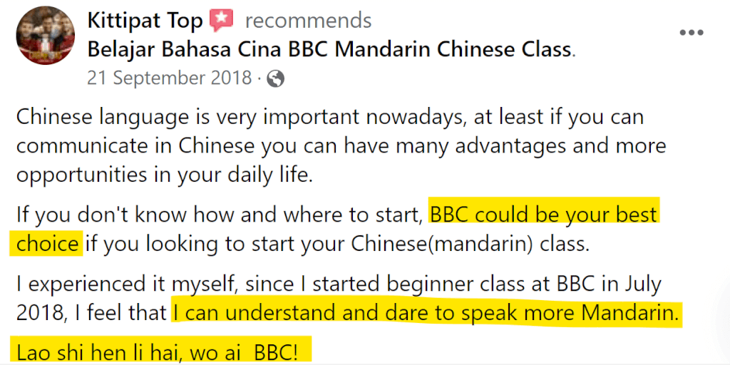 Mandarin class for beginners