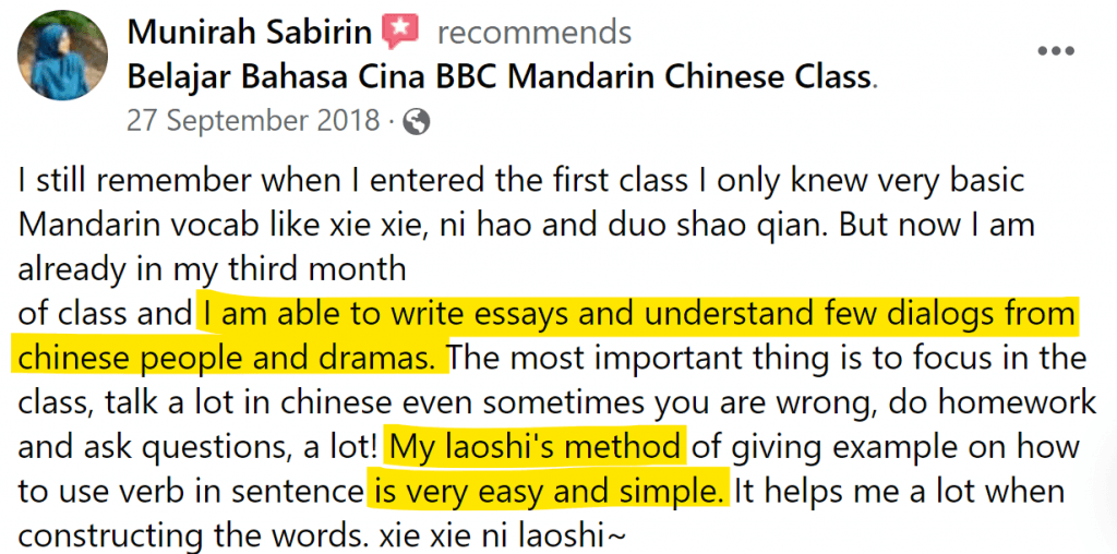 Mandarin class for beginners