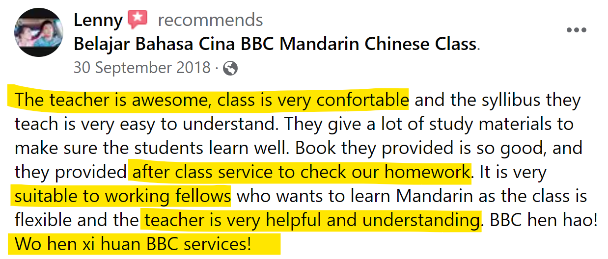 Mandarin class for beginners