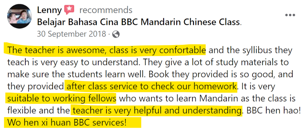 Mandarin class for beginners