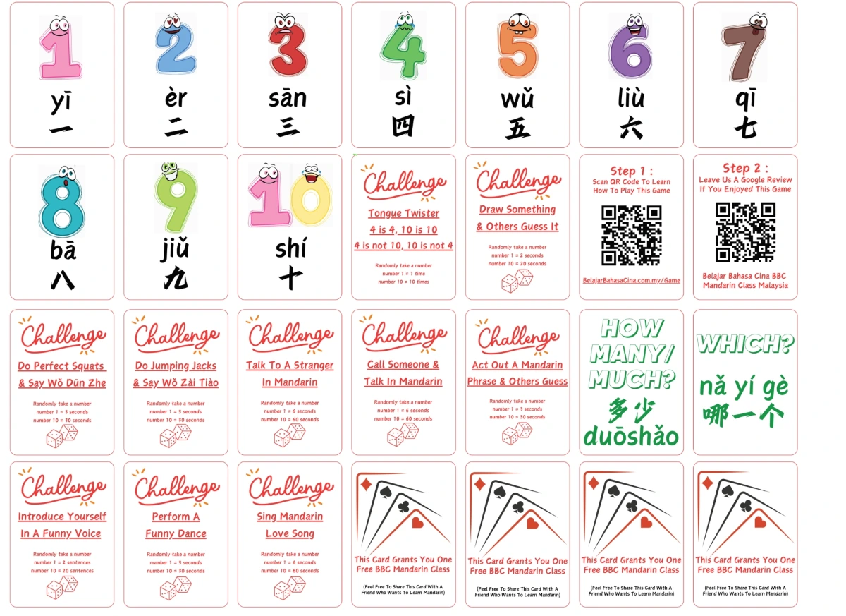 BBC Mandarin Corporate Training Playing Cards